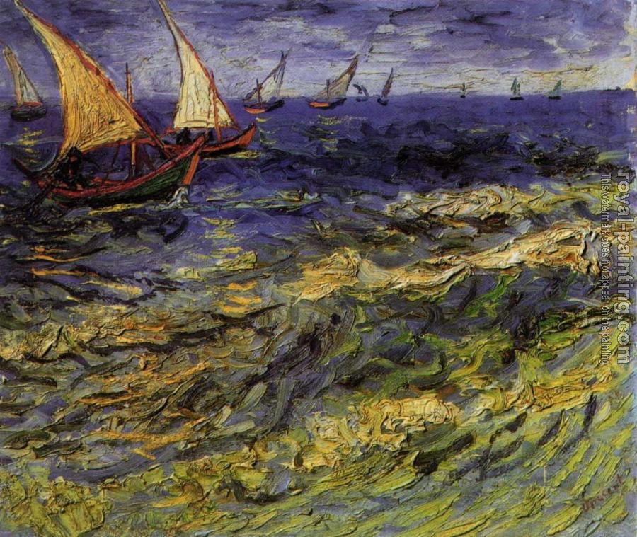 Vincent Van Gogh : Seascape at Saintes-Maries II